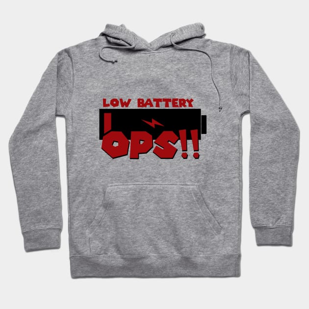 low battery Hoodie by amer zain